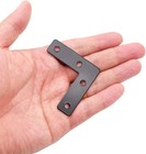 20 Pcs Black L-shape Corner Brace Bracket 90 Degree Angle L L 50mm   