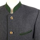 Lodenfrey Janker Mens Size 25 Grey Green Wool Cashmere Tweed Trachten Jacket Coat