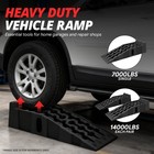 2pcs Heavy Duty Car Ramps 8 6  High Lift Service Ramps 14000lbs For Oil Changes