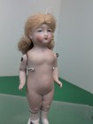 3 75  Antique German All Bisque Doll 8093 O 1 2 B Blue Boots Painted Face  sf