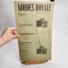 Vintage Original Sewing Pattern Book 1959 Modes Royale  16 x9  8 Pages Read