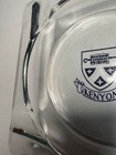 Kenyon College Glass Advertising Ashtray Crest Logo Square 4   