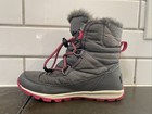 Sorel Snow Boots Youth Size 2 Gray Waterproof Insulated Winter Faux Fur