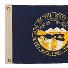 Small Vintage Nebraska State Flag Cloth Usa Southern American Textile Art