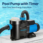 1 5 2 0 2 5 Hp Self Primming Swimming Pool Pump   Timer For In above Ground Pool