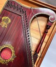 1894 Oscar Schmidt Hudson Fulton Guitar Zither Harp W Wooden Box Accessories