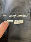 Vintage Genuine Leather Amf Harley Davidson Oem 1970 s Men   s Black Vest Size 46