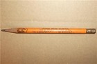 Rare Vintage Antique Wooden Pencil Berea High School Ohio 1948 Football Schedule