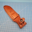 Benchmade Fixed Blade Knife Sheath Leather 9 25 x 5 5  Saddle Mountain Skinner