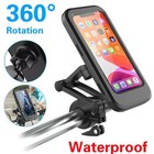 Motorcycle Bike Handlebar Phone Mount Holder Waterproof Case For Iphone Samsung