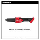 Milwaukee M18 Fuel 18v 1 4  Braking Die Grinder     27 000 Rpm  Slide Switch New