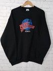 Vtg 90s Planet Hollywood Atlanta Sweatshirt Black Sz Xl Embroidered Made Usa