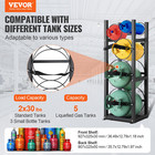 Refrigerant Tank Rack - Sturdy Cylinder Tank Rack For Freon  Gases  And More