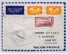 Lebanon Air Mail 10pi High Value Cover Air France Beirut 1938 Paris Yz226