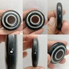 Tibetan Eye Agate Bead     Large Round Dzi-talisman With Bullseye Pattern