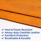 Welding Arm Sleeves For Men   Women  22 Inch Professional Leather Arm Protection