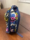 Vera Bradley Blue And Purple Floral Makeup Travel Bag