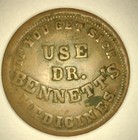 Ohio Store Card Civil War Token Dr bennett