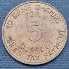Arizona State Tax Commission Sales Tax Token Correct Change For 5 Mills  59532