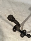 Vintage Double Cast Iron Coat garden livery Hat Hook 5 Inches Tall Wall Tree