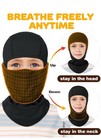 Breathable Kids Balaclava Ski Mask Boys Girls-unique Design-movable Face Part