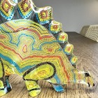 Rare Vtg Abraham Palatnik Lucite Stegosaurus Figurine Large 11 5  Mcm Brazil