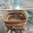 Antique Art Nouveau Jewelry  Holder  Decorative Copper Gilt French Pan
