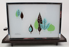 Sunbeam Model At-a Vintage Toaster Mcm Glass Leaf Design  tested  Please Read 