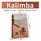 Finger 17 Keys Kalimba Thumb Piano Instrument Mahogany Wood W  Tuner Hammer Bag