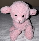 Russ Berrie Ba Ba Pink Plush Lamb 7    Stuffed Animal Baby Lovey Toy Floppy Vhtf