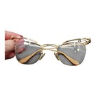 Vintage 1 10th 12k Gold-filled Eye Glasses With Pink Embossed Kiss-lock Case