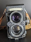 Rolleiflex 2 8f Twin Lens Reflex Film Camera W  Prism Finder  Grip   More