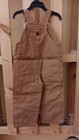 Carhartt Bib Overalls Kids Boys Brown Canvas New With Tags