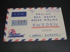 Myanmar 1986  Registered Cover To Sweden 2 Stamps Fault  11609