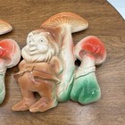 Merry Mushroom Style Vintage Wall Art Gnome Troll Chalkware