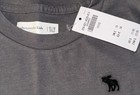Nwt Abercrombie Kids Boys 11 12 Gray Essential Long Sleeve Icon Crew Tee Shirt