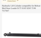Lift Cylinder For Bobcat 773 S175 S185 S205 T190 Skid Steer Loader 7117667