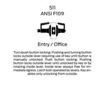 Falcon T511p6d Dan 626 Dane Extra Heavy Duty Entry office Lever Lock