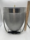 Vintage Mid Century Modern Atomic Kromex Spun Aluminum Tall Ice Bucket