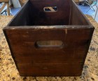 Vtg Black Logo Splash Squirt Wooden Crate  Soda