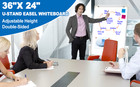 Dry Erase White Board With Stand Double Sided 36 x24  Magnetic U Standing