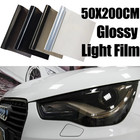 50cmx200cm Car Headlight Tint Film Smoke Fog Light Light Vinyl Film Pvc Black Ti