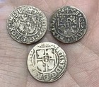 3x 1620 Ar Silver 3 Polker Coins Of Sigismund Iii    vasa     1587-1632   Polish 