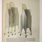 Don Albinson Stacking Chairs Knoll 1960s Collapsible Mod Furniture Advertisement