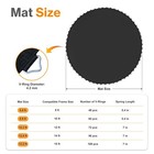 Trampoline Replacement Mat Fits 15ft Round Frame W 108 V-rings 7  Spring Length