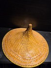 Asian Conical Rice Hat Woven Straw Bamboo Farmer Sun Hat Rice Paddy Hat