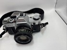 Canon Ae-1 Program Black 35mm Slr Film Camera W  50mm F 1 8 Fd Lens - Working  