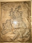 1796 Kingdoms Of England Scotland   Ireland Antique Map By Bonne lattre - Framed