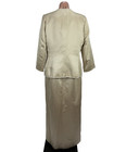 Mother Of The Bride Dress- 11 12 Champagne Pearl Dress With Jacket