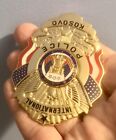 Genuine Obsolete Us Military Kosovo War International Police Badge Very Rare